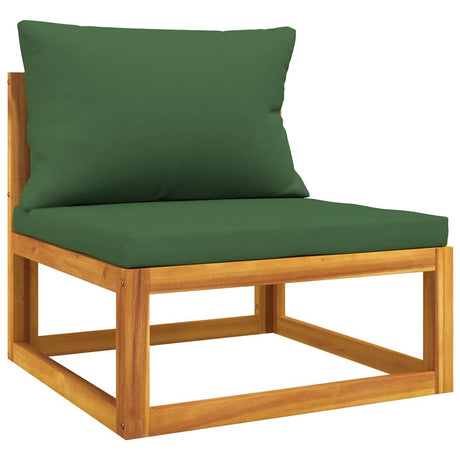 Vidaxl 2-delige loungeset met kussens massief acaciahout