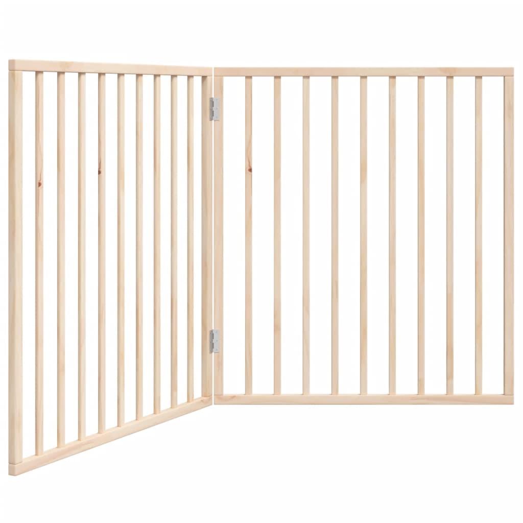Vidaxx faltbares Hundegitter 2 Paneele 160 cm Pappelholz
