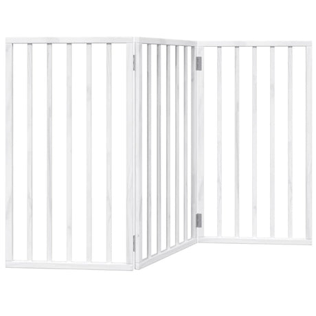 Vidaxx faltbares Hundegitter 3 Paneele weiß 150 cm Pappelholz