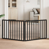 Vidaxx faltbares Hundegitter 2 Paneele schwarz 160 cm Pappelholz