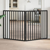 Vidaxx faltbares Hundegitter 2 Paneele schwarz 160 cm Pappelholz