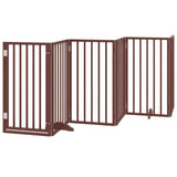 Vidaxx faltbares Hundegitter 6 Paneele 300 cm Pappelholz braun