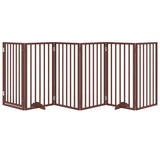 Vidaxx faltbares Hundegitter 6 Paneele 300 cm Pappelholz braun