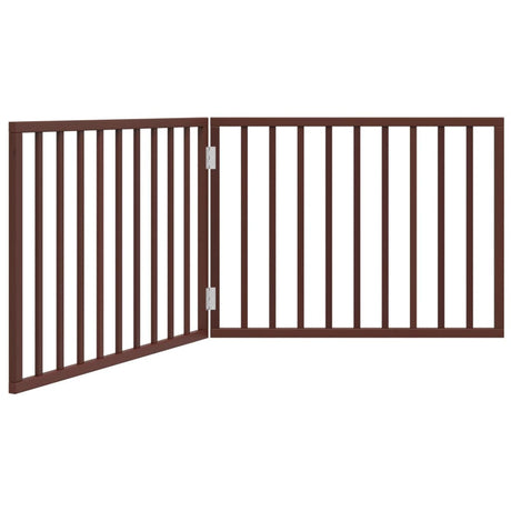 Vidaxx faltbares Hundegitter 2 Paneele 160 cm Pappelholz braun