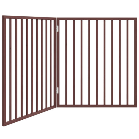 Vidaxx faltbares Hundegitter 2 Paneele 160 cm Pappelholz braun