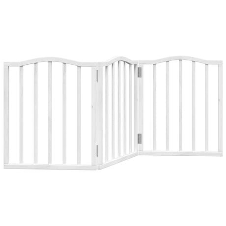 Vidaxx faltbares Hundegitter 3 Paneele 150 cm Pappelholz weiß