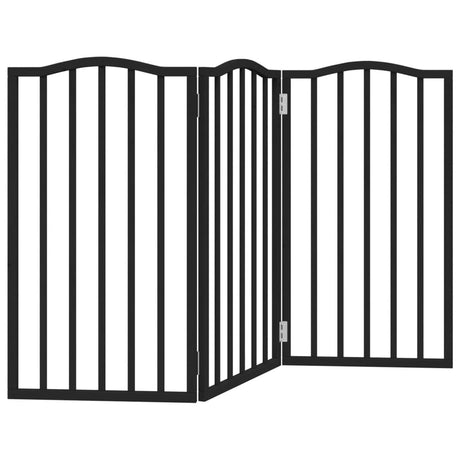 Vidaxx faltbares Hundegitter 3 Paneele 150 cm Pappelholz schwarz