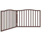 Vidaxx faltbares Hundegitter 2 Paneele 160cm Pappelholz braune Eiche