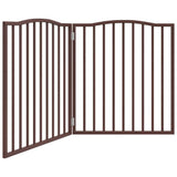 Vidaxx faltbares Hundegitter 2 Paneele 160cm Pappelholz braune Eiche