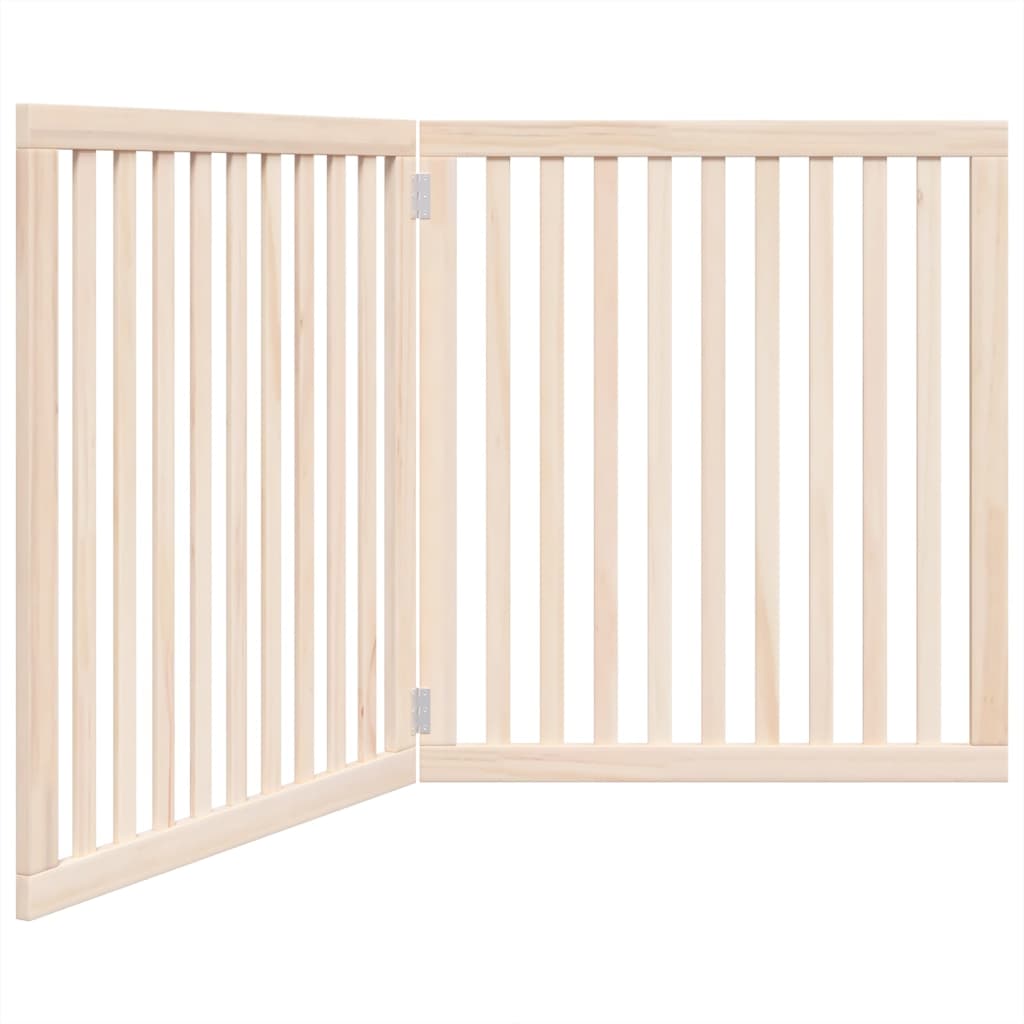 Vidaxx faltbares Hundegitter 2 Paneele 160 cm Pappelholz