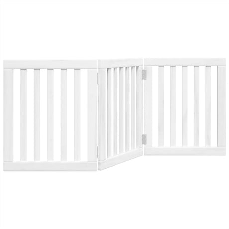 Vidaxx faltbares Hundegitter 3 Paneele 150 cm Pappelholz weiß