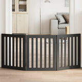 Vidaxx faltbares Hundegitter 3 Paneele 150 cm Pappelholz schwarz