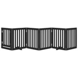 Vidaxx faltbares Hundegitter 6 Paneele 300 cm Pappelholz schwarz