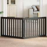 Vidaxx faltbares Hundegitter 2 Paneele 160 cm Pappelholz schwarz