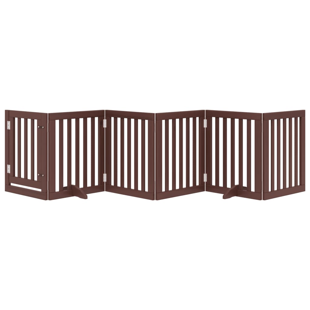 Vidaxx faltbares Hundegitter 6 Paneele 300 cm Pappelholz braun