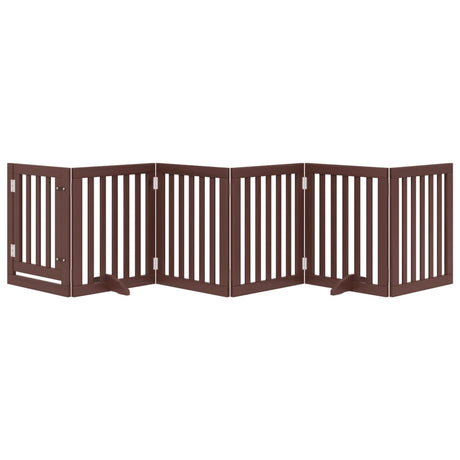 Vidaxx faltbares Hundegitter 6 Paneele 300 cm Pappelholz braun