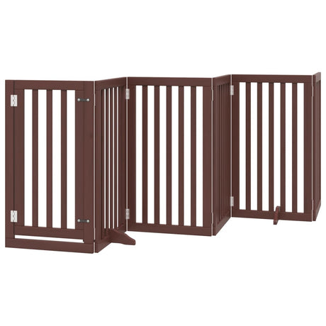 Vidaxx faltbares Hundegitter 6 Paneele 300 cm Pappelholz braun