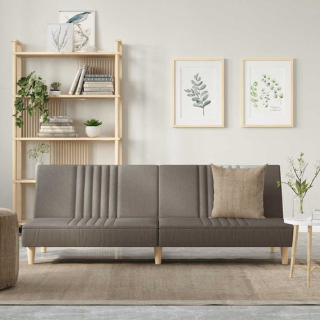 Vidaxl slaapbank stof taupe