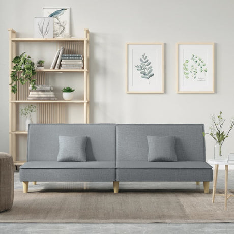 Vidaxl slaapbank stof lichtgrijs