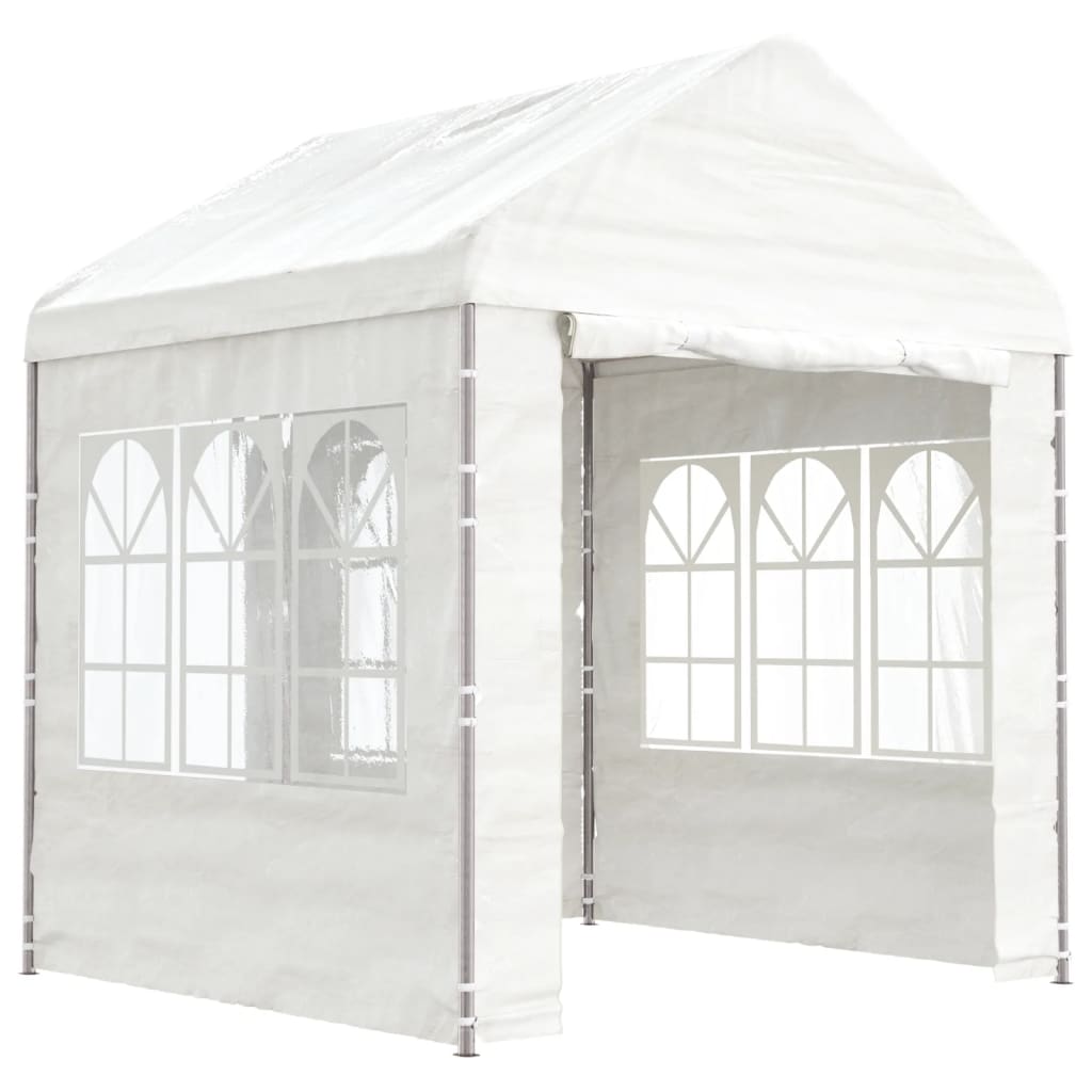 Vidaxx Pavillon mit Dach 2,28x2,23x2,69 m Polyethylen weiß
