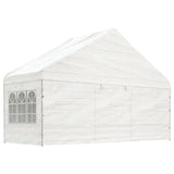 VidaXL Pavillon mit Dach 5,88 x 2,23 x 3,75 m Polyethylen weiß