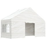 VidaXL Pavillon mit Dach 5,88 x 2,23 x 3,75 m Polyethylen weiß