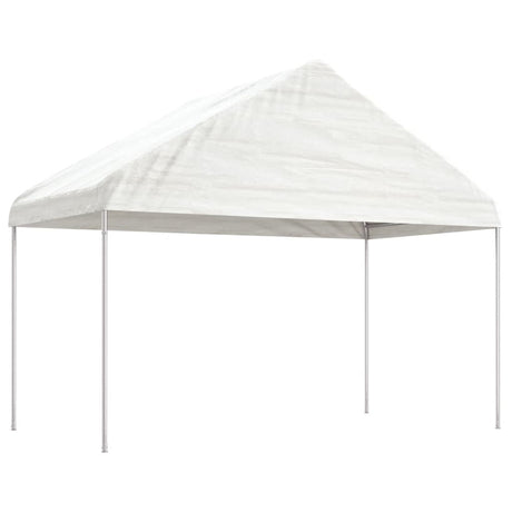 Vidaxx Pavillon mit Dach 4,08x2,23x3,22 m Polyethylen weiß