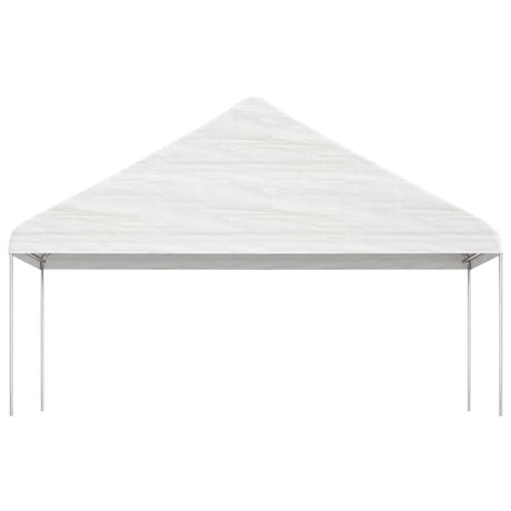 VidaXL Pavillon mit Dach 5,88 x 2,23 x 3,75 m Polyethylen weiß