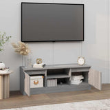Vidaxl tv-meubel met deur 102x30x36 cm grijs sonoma eikenkleurig