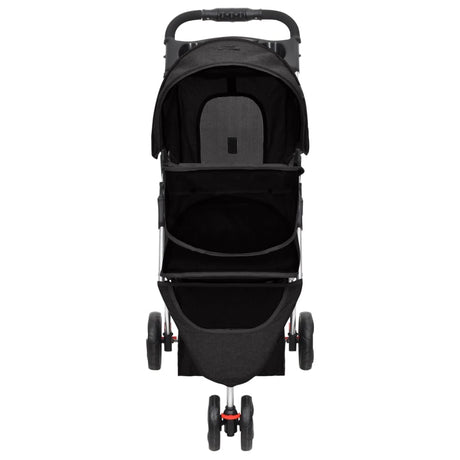 Vidaxl Hundauto faltbar 80x46x98 cm Oxford Stoff schwarz