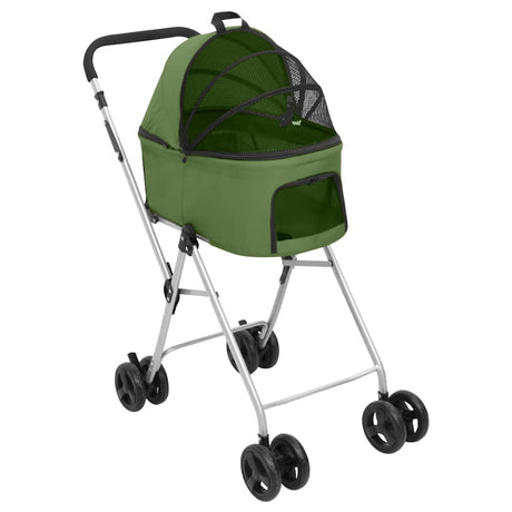Vidaxl Hundauto 2-layer faltbar 83x48x97 cm Oxford Stoff grün