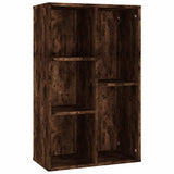 Vidaxl boekenkast dressoir 50x25x80 cm bewerkt hout gerookt eikenkleur