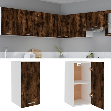 Vidaxl bovenkast lyon 29,5x31x60 cm bewerkt hout gerookt eikenkleurig