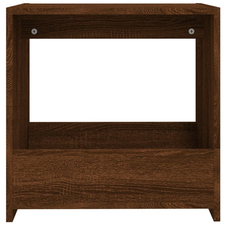 Vidaxl bijzettafel 50x26x50 cm bewerkt hout bruin eikenkleur