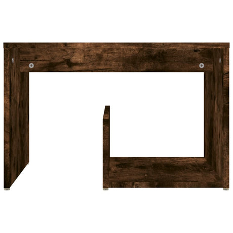 Vidaxl bijzettafel 59x36x38 cm bewerkt hout gerookt eikenkleurig
