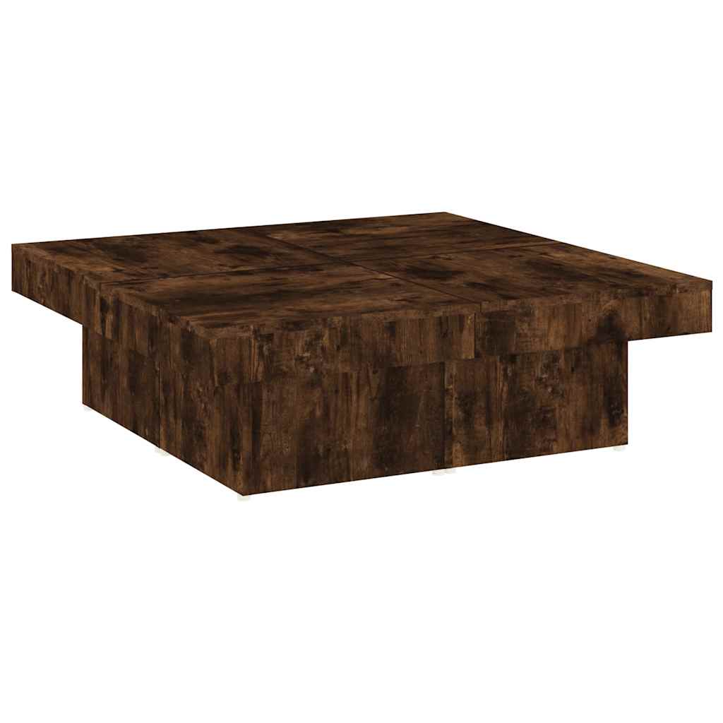 Vidaxl salontafel 90x90x28 cm bewerkt hout gerookt eikenkleurig