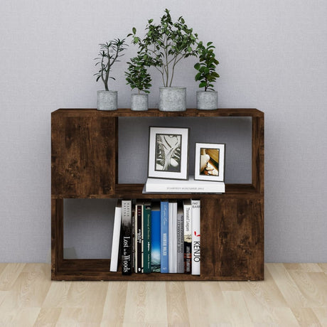 Vidaxl boekenkast kamerscherm 80x24x63 cm gerookt eikenkleurig