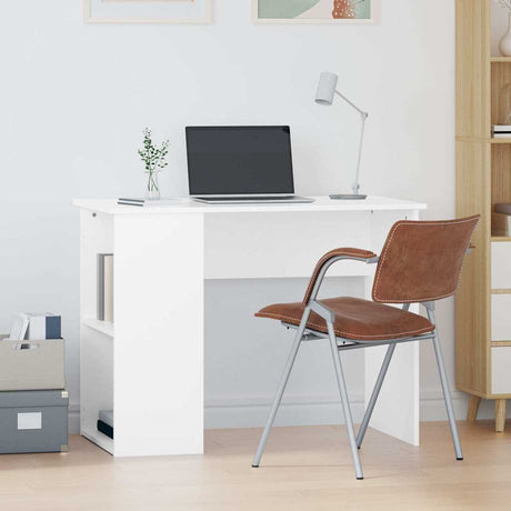 Vidaxl bureau 100x55x75 cm bewerkt hout wit