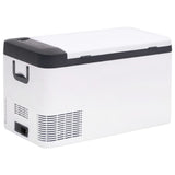 VidaXL Kühlbox mit Griff und Adapter 18 L PP PE Schwarz und Weiß