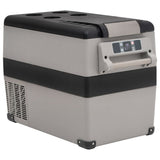 VidaXL Kühlbox mit Griff und Adapter 35 L PP PE Schwarz und Grau