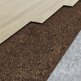 VidaXL Korkrolle 100x500 cm 2 mm Gummi
