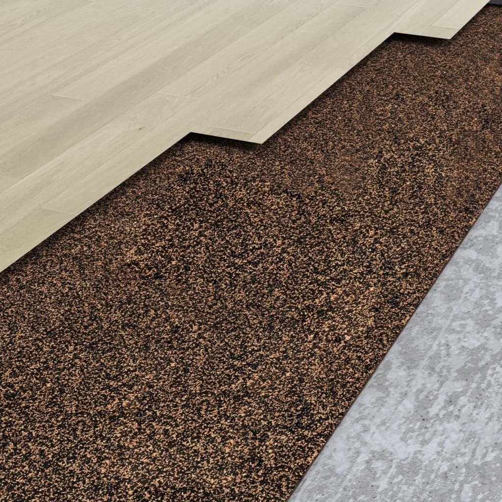 VidaXL Korkrolle 100x200 cm 5 mm Gummi