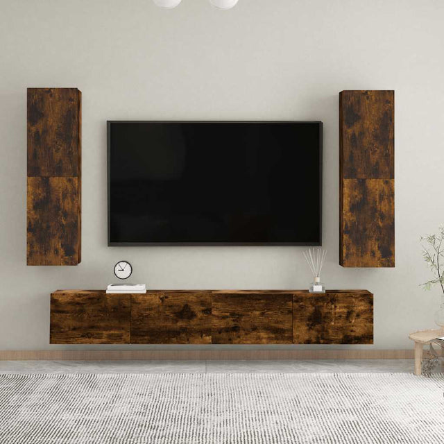 Vidaxl tv-wandmeubel 30,5x30x110 cm gerookt eikenkleurig