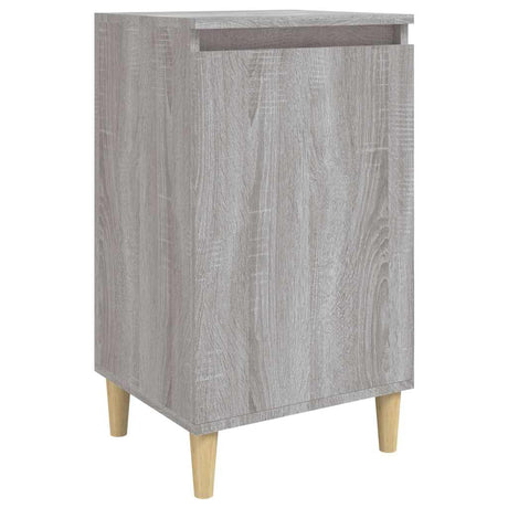 Vidaxl nachtkastje 40x35x70 cm bewerkt hout grijs sonoma eikenkleurig
