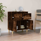 Vidaxl dressoir 60x35x70 cm bewerkt hout gerookt eikenkleurig