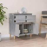 Vidaxl dressoir 60x35x70 cm bewerkt hout grijs sonoma eikenkleurig