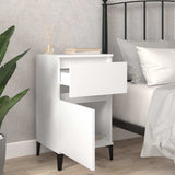 Vidaxl nachtkastjes 2 st 40x35x70 cm wit