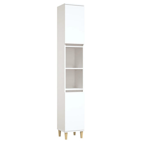 Vidaxl badkamerkast 30x30x190 cm bewerkt hout wit