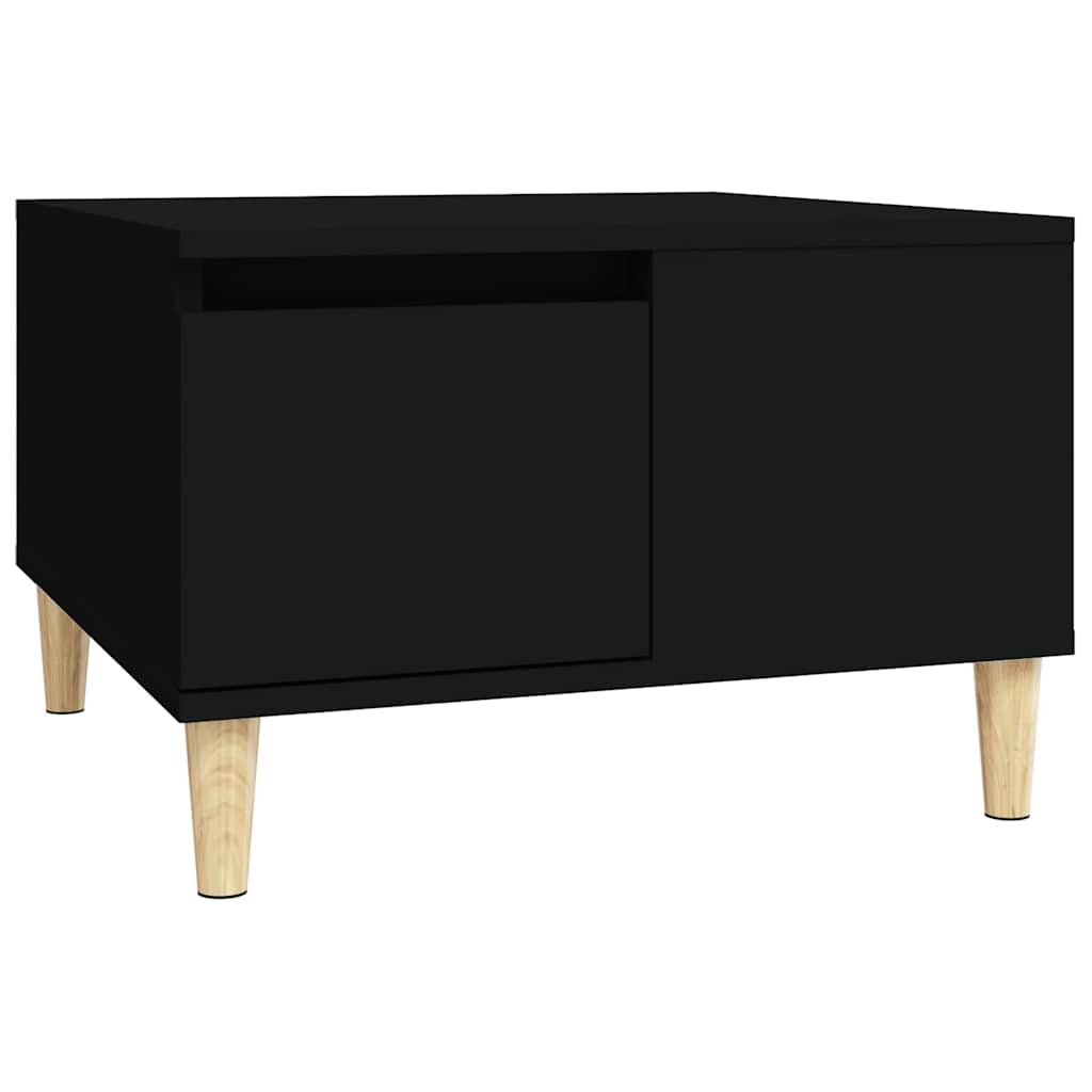 Vidaxl salontafel 55x55x36,5 cm bewerkt hout zwart