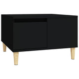 Vidaxl salontafel 55x55x36,5 cm bewerkt hout zwart